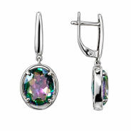 Серьги из Серебра 925 Приволжский ювелир арт. 301853-GH30, Родирование.