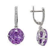 Серьги из Серебра 925 Приволжский ювелир арт. 301856-FA03FA11, Родирование.