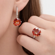 Серьги из Серебра 925 Приволжский ювелир арт. 301856-FA11GH42, Родирование.