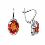 Серьги из Серебра 925 Приволжский ювелир арт. 301859-GH42, Родирование.