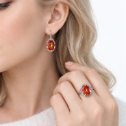 Серьги из Серебра 925 Приволжский ювелир арт. 301859-GH42, Родирование.