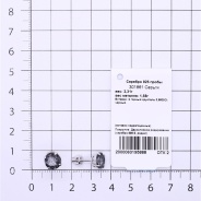 Серьги из Серебра 925 Приволжский ювелир арт. 301861-GH73, Родирование.