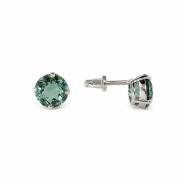 Серьги из Серебра 925 Приволжский ювелир арт. 301861-PZ, Родирование.