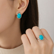 Серьги из Серебра 925 Приволжский ювелир арт. 301870-BZ, Родирование.