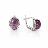 Серьги из Серебра 925 Приволжский ювелир арт. 301870-FL, Родирование.
