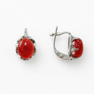 Серьги из Серебра 925 Приволжский ювелир арт. 301870-SR, Родирование.