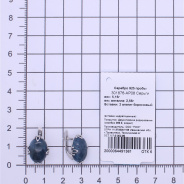 Серьги из Серебра 925 Приволжский ювелир арт. 301876-AP08, Родирование.