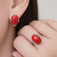 Серьги из Серебра 925 Приволжский ювелир арт. 301876-KR, Родирование.