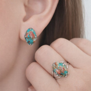 Серьги из Серебра 925 Приволжский ювелир арт. 301876-UB15, Родирование.