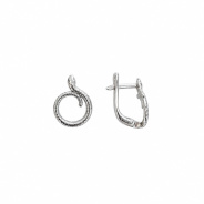 Серьги из Серебра 925 Приволжский ювелир арт. 301940, Родирование.