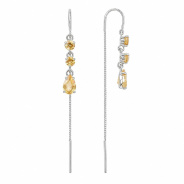Серьги из Серебра 925 Приволжский ювелир арт. 301964-CT20, Родирование.