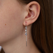 Серьги из Серебра 925 Приволжский ювелир арт. 301964-FA11, Родирование.