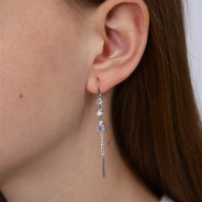 Серьги из Серебра 925 Приволжский ювелир арт. 301964-FA11, Родирование.