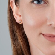 Серьги из Серебра 925 Приволжский ювелир арт. 302020-AM56CT20, Золочение в два слоя.