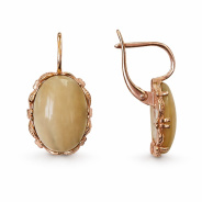 Серьги из Серебра 925 Приволжский ювелир арт. 302285-PM06, Золочение в два слоя.