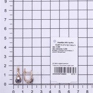 Серьги из Серебра 925 Приволжский ювелир арт. 302613-FA11FA59, Золочение в два слоя.