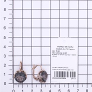 Серьги из Серебра 925 Приволжский ювелир арт. 302826-GH73, Золочение в два слоя.