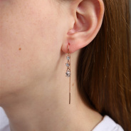 Серьги из Серебра 925 Приволжский ювелир арт. 302964-FA11, Золочение в два слоя.