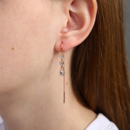 Серьги из Серебра 925 Приволжский ювелир арт. 302964-FA11, Золочение в два слоя.