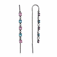 Серьги из Серебра 925 Приволжский ювелир арт. 304089-FA15FA46, чёрный оксид.