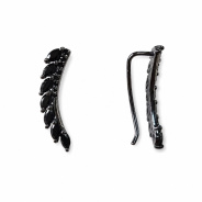 Серьги из Серебра 925 Приволжский ювелир арт. 304202-SH73, чёрный оксид.