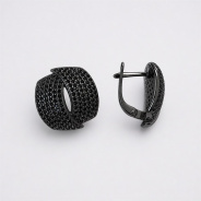 Серьги из Серебра 925 Приволжский ювелир арт. 304214-SH73, чёрный оксид.