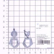 Серьги из Серебра 925 Приволжский ювелир арт. 304291, чёрный оксид.