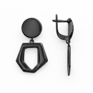 Серьги из Серебра 925 Приволжский ювелир арт. 304291, чёрный оксид.