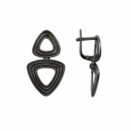 Серьги из Серебра 925 Приволжский ювелир арт. 304347, чёрный оксид.
