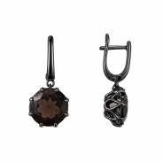 Серьги из Серебра 925 Приволжский ювелир арт. 304364-RT, чёрный оксид.
