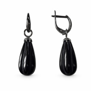 Серьги из Серебра 925 Приволжский ювелир арт. 304441-ON73, чёрный оксид.
