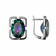 Серьги из Серебра 925 Приволжский ювелир арт. 304860-GH30, чёрный оксид.