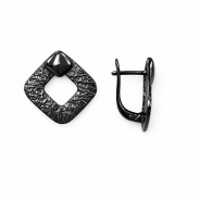 Серьги из Серебра 925 Приволжский ювелир арт. 304882, чёрный оксид.