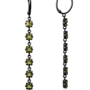 Серьги из Серебра 925 Приволжский ювелир арт. 304908-HR22, чёрный оксид.