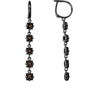 Серьги из Серебра 925 Приволжский ювелир арт. 304908-RT, чёрный оксид.