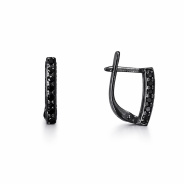 Серьги из Серебра 925 Приволжский ювелир арт. 304931-SH73, чёрный оксид.