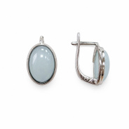 Серьги из Серебра 925 Приволжский ювелир арт. 311057-AQ, Родирование.