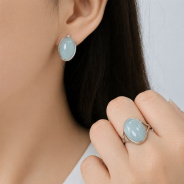 Серьги из Серебра 925 Приволжский ювелир арт. 311057-AQ, Родирование.