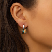 Серьги из Серебра 925 Приволжский ювелир арт. 311064-UB, Родирование.