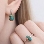 Серьги из Серебра 925 Приволжский ювелир арт. 311064-UB, Родирование.