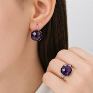 Серьги из Серебра 925 Приволжский ювелир арт. 311066-FA67, Родирование.