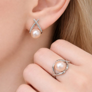 Серьги из Серебра 925 Приволжский ювелир арт. 311087-ZM46, Родирование.