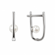 Серьги из Серебра 925 Приволжский ювелир арт. 311089-ZM07, Родирование.
