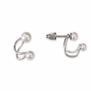Серьги из Серебра 925 Приволжский ювелир арт. 311095-ZM07, Родирование.