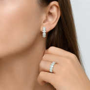 Серьги из Серебра 925 Приволжский ювелир арт. 311107-NF07, Родирование.