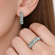 Серьги из Серебра 925 Приволжский ювелир арт. 311107-PZ22, Родирование.