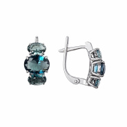 Серьги из Серебра 925 Приволжский ювелир арт. 311108-FA77, Родирование.