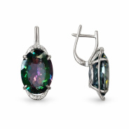 Серьги из Серебра 925 Приволжский ювелир арт. 311109-FA11GH30, Родирование.