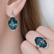 Серьги из Серебра 925 Приволжский ювелир арт. 311109-FA11GH30, Родирование.