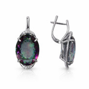 Серьги из Серебра 925 Приволжский ювелир арт. 311109-FA11GH36, Родирование.